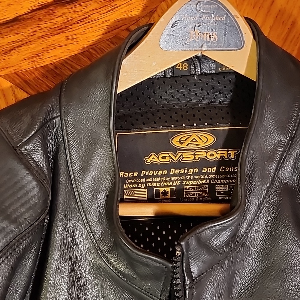 Agv Suzuki leather race jacket